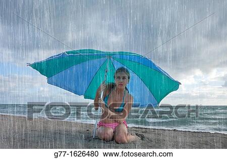 Woman on the beach, Miami, Florida, USA View Large Photo Image Stock Image - Woman on the beach, Miami, Florida, USA. Fotosearch