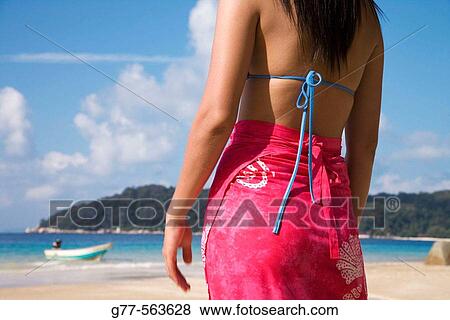 Woman on the beach. Pulau Perenthian. Malaysia. View Large Photo Image Stock Photo - Woman on the beach. Pulau Perenthian. Malaysia.. Fotosearch