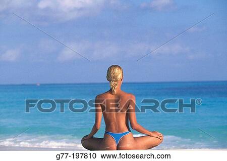 Woman on tropical beach. Cayo Largo. Cuba View Large Photo Image Stock Image - Woman on tropical beach. Cayo Largo. Cuba. Fotosearch