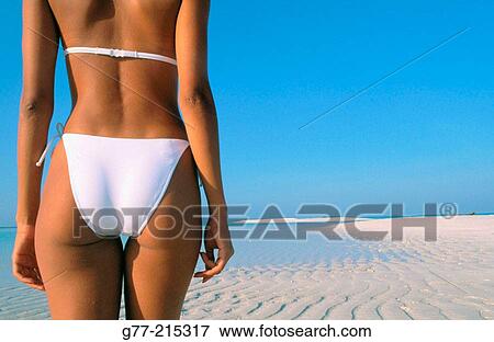 Woman on tropical beach. Maldives Islands View Large Photo Image Stock Photo - Woman on tropical beach. Maldives Islands. Fotosearch