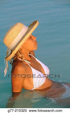 Woman on tropical beach. Maldives Islands View Large Photo Image Stock Photography - Woman on tropical beach. Maldives Islands. Fotosearch