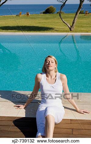 Woman outdoors View Large Photo Image Stock Image - Woman outdoors. Fotosearch