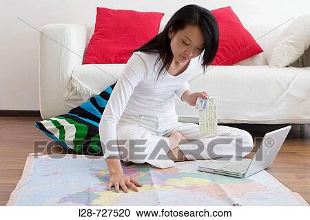 Woman Planning Travel View Large Photo Image Stock Image - Woman Planning Travel. Fotosearch