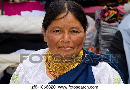 Woman portrait in traditional dress in small village of Otavalo Ecuador South America View Large Photo Image Stock Image - Woman portrait in traditional dress in small village of Otavalo Ecuador South America. Fotosearch