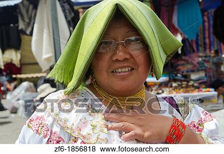 Woman portrait in traditional dress in small village of Otavalo Ecuador South America View Large Photo Image Stock Photo - Woman portrait in traditional dress in small village of Otavalo Ecuador South America. Fotosearch