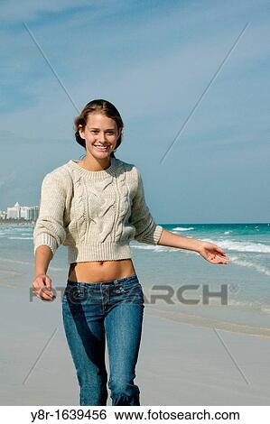 woman portrait seaside View Large Photo Image Stock Photograph - woman portrait seaside. Fotosearch