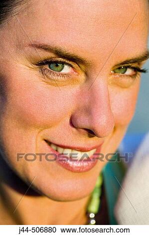 Woman portrait smiling View Large Photo Image Stock Image - Woman portrait smiling. Fotosearch