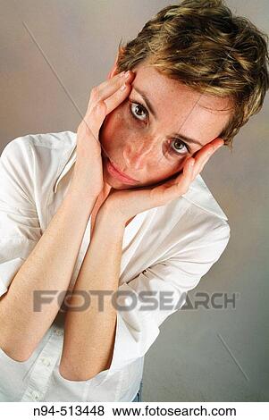 Woman portrait. View Large Photo Image Stock Photo - Woman portrait.. Fotosearch