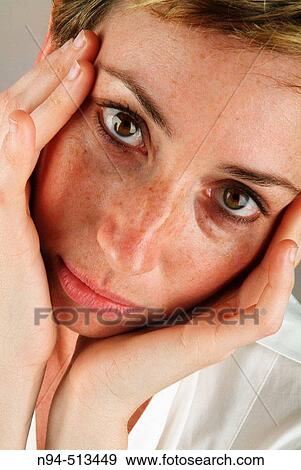 Stock Photo - Woman portrait.. Fotosearch