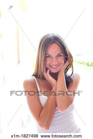 Stock Photo - Woman portrait. Fotosearch