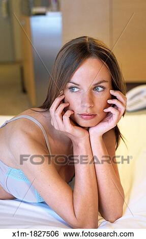 Woman portrait View Large Photo Image Stock Photograph - Woman portrait. Fotosearch