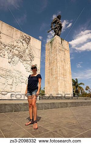 Woman posing in Monumento Ernesto Che Guevara Mausoleum, Santa Clara, Villa Clara Province, Cuba, Central America. View Large Photo Image Stock Image - Woman posing in Monumento Ernesto Che Guevara Mausoleum, Santa Clara, Villa Clara Province, Cuba, Central America.. Fotosearch