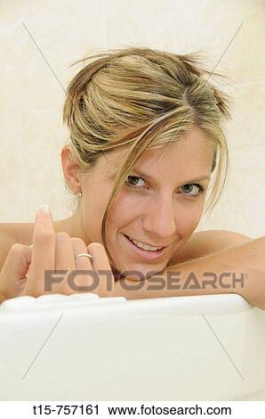 woman relaxing in bath View Large Photo Image Stock Image - woman relaxing in bath. Fotosearch