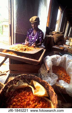 Woman separating tropical spices Grenada View Large Photo Image Stock Image - Woman separating tropical spices Grenada. Fotosearch