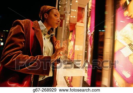 Stock Photo - Woman shopping. Rodeo Drive. Beverly Hills. California. USA. Fotosearch