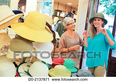 Stock Image - Woman shopping. Fotosearch