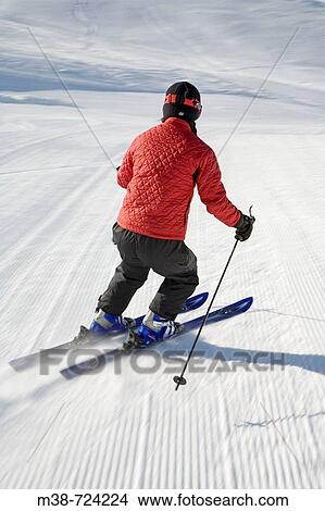 Woman skiing, Sun Valley, Idaho, USA View Large Photo Image Picture - Woman skiing, Sun Valley, Idaho, USA. Fotosearch