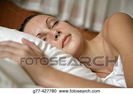 Woman sleeping. View Large Photo Image Stock Image - Woman sleeping.. Fotosearch