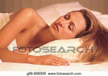 Woman sleeping View Large Photo Image Stock Photo - Woman sleeping. Fotosearch