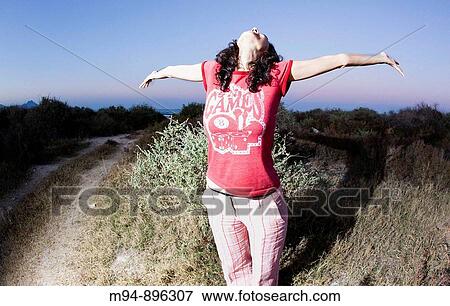 Woman smiling View Large Photo Image Stock Photo - Woman smiling. Fotosearch