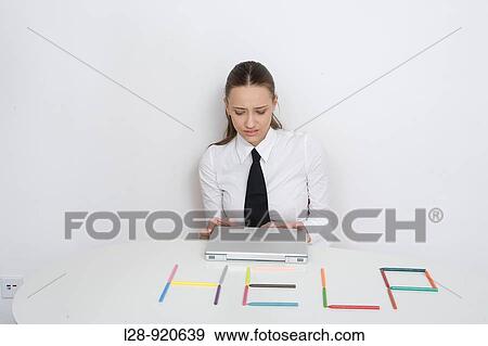 Woman Spelling Out Help View Large Photo Image Stock Photo - Woman Spelling Out Help. Fotosearch