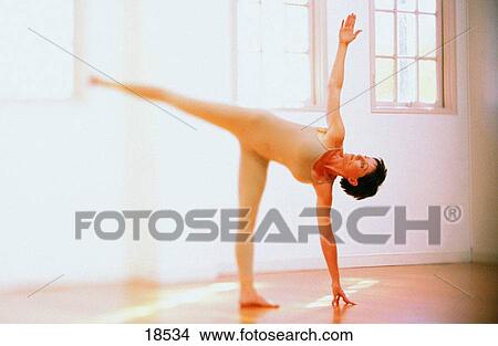 Picture - Woman stretching. Fotosearch
