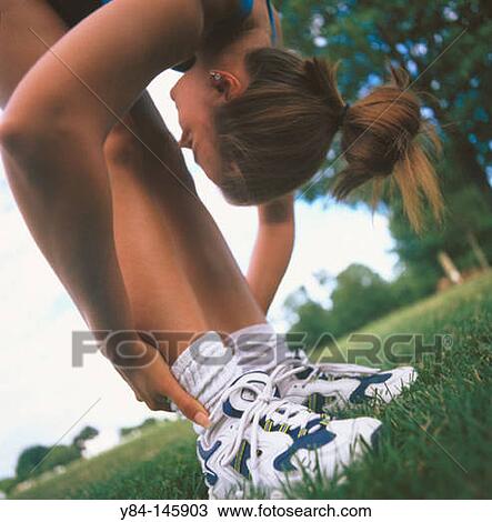 Woman stretching View Large Photo Image Stock Image - Woman stretching. Fotosearch