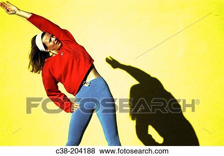 Woman stretching View Large Photo Image Stock Photo - Woman stretching. Fotosearch