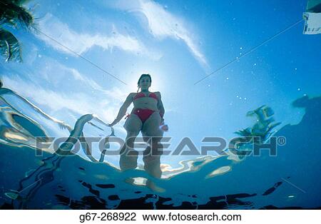 Woman swimming. Miami Beach. Florida. USA View Large Photo Image Stock Image - Woman swimming. Miami Beach. Florida. USA. Fotosearch