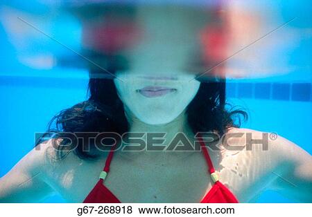 Woman swimming. Miami Beach. Florida. USA View Large Photo Image Stock Photo - Woman swimming. Miami Beach. Florida. USA. Fotosearch