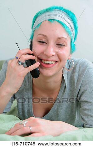 woman talking on cell phone View Large Photo Image Stock Photograph - woman talking on cell phone. Fotosearch