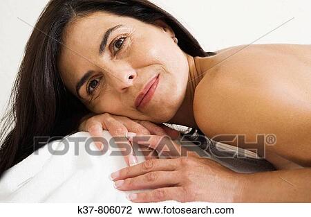 Woman waiting for acupuncture therapy View Large Photo Image Stock Image - Woman waiting for acupuncture therapy. Fotosearch