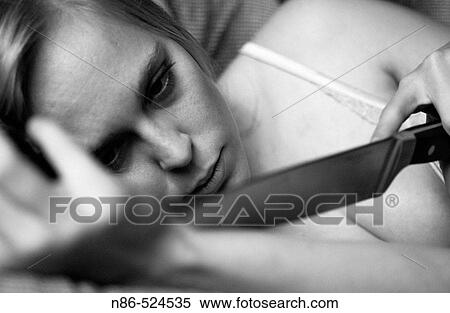 Woman with butcher knife View Large Photo Image Stock Photography - Woman with butcher knife. Fotosearch