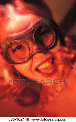 Woman with glasses View Large Photo Image Stock Photo - Woman with glasses. Fotosearch