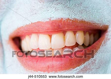 Woman with green facial mask View Large Photo Image Stock Image - Woman with green facial mask. Fotosearch