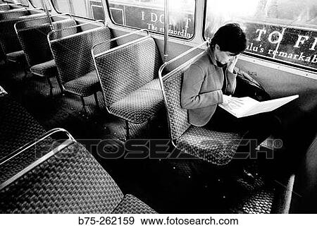 Woman with laptop in the bus View Large Photo Image Stock Photo - Woman with laptop in the bus. Fotosearch