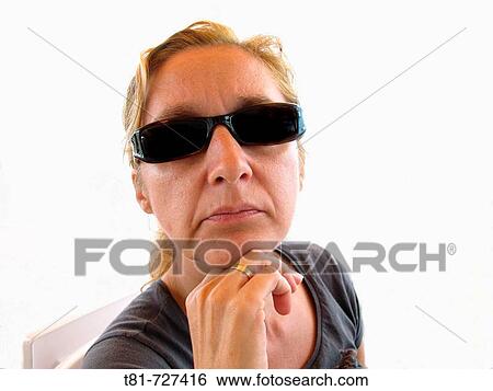 Woman with sunglasses View Large Photo Image Stock Photograph - Woman with sunglasses. Fotosearch