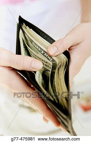 Woman with wallet. View Large Photo Image Stock Image - Woman with wallet.. Fotosearch