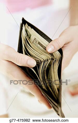 Woman with wallet. View Large Photo Image Stock Image - Woman with wallet.. Fotosearch