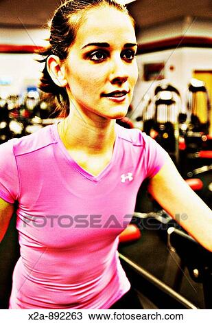 WOMAN WORKING OUT View Large Photo Image Stock Image - WOMAN WORKING OUT. Fotosearch