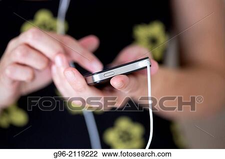 Woman working with smart phone. View Large Photo Image Stock Image - Woman working with smart phone.. Fotosearch