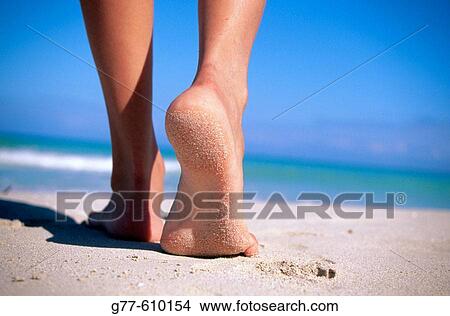 Woman's feet on beach. Caribbean View Large Photo Image Picture - Woman's feet on beach. Caribbean. Fotosearch