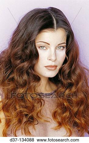 Stock Photo - Woman's hair. Fotosearch