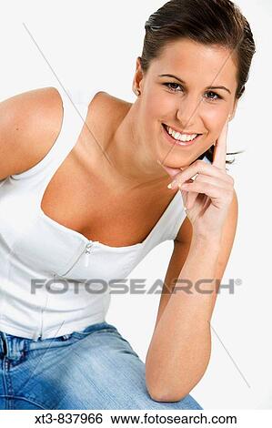 woman's portrait View Large Photo Image Stock Photograph - woman's portrait. Fotosearch