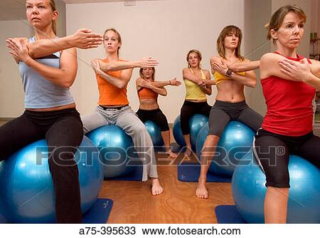 women doing pilates View Large Photo Image Stock Image - women doing pilates. Fotosearch