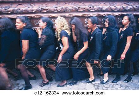 Women during Holy Week procession. Antigua Guatemala. Guatemala View Large Photo Image Picture - Women during Holy Week procession. Antigua Guatemala. Guatemala. Fotosearch