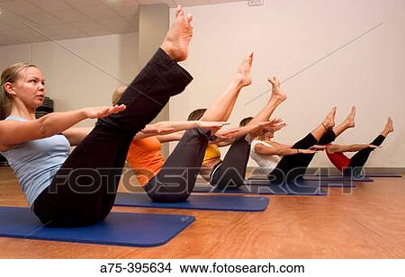 women in a class of pilates View Large Photo Image Picture - women in a class of pilates. Fotosearch