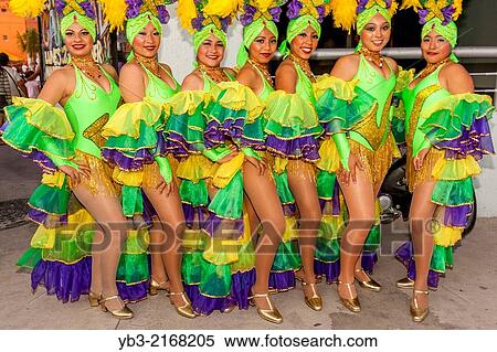 Women In Costume, Cozumel Carnival, Cozumel Island, Quintana Roo, Mexico. View Large Photo Image Stock Photography - Women In Costume, Cozumel Carnival, Cozumel Island, Quintana Roo, Mexico.. Fotosearch