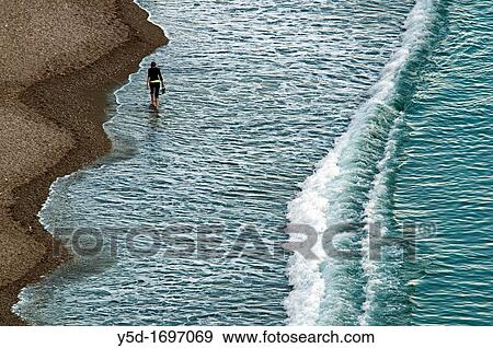 women walking barefoot in the sea, Amalfi Coast, Campania region, southern Italy, Mediterranean Sea View Large Photo Image Stock Photo - women walking barefoot in the sea, Amalfi Coast, Campania region, southern Italy, Mediterranean Sea. Fotosearch
