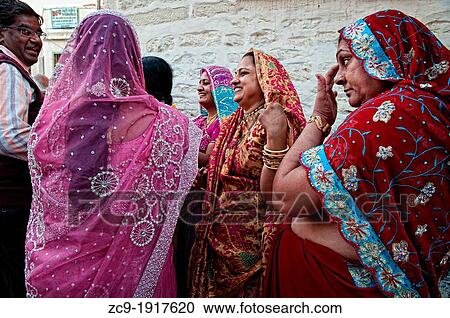 Women wearing beautiful saris Jodhpur, Rajasthan, India View Large Photo Image Stock Image - Women wearing beautiful saris Jodhpur, Rajasthan, India. Fotosearch